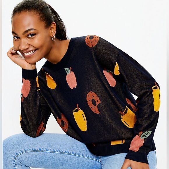 LOFT Apple Cider Donut Sweater - Picture 2 of 5